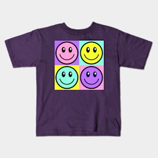 Quad Smileys Kids T-Shirt